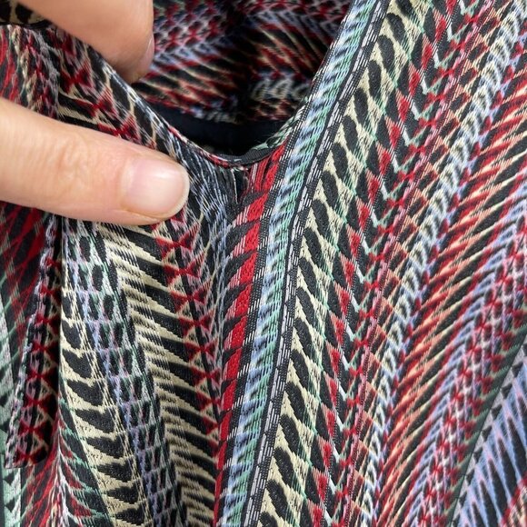 Creatures of the Wind Striped Silk Jacquard Boxy Fit Mini Shirt Dress - Picture 9 of 9